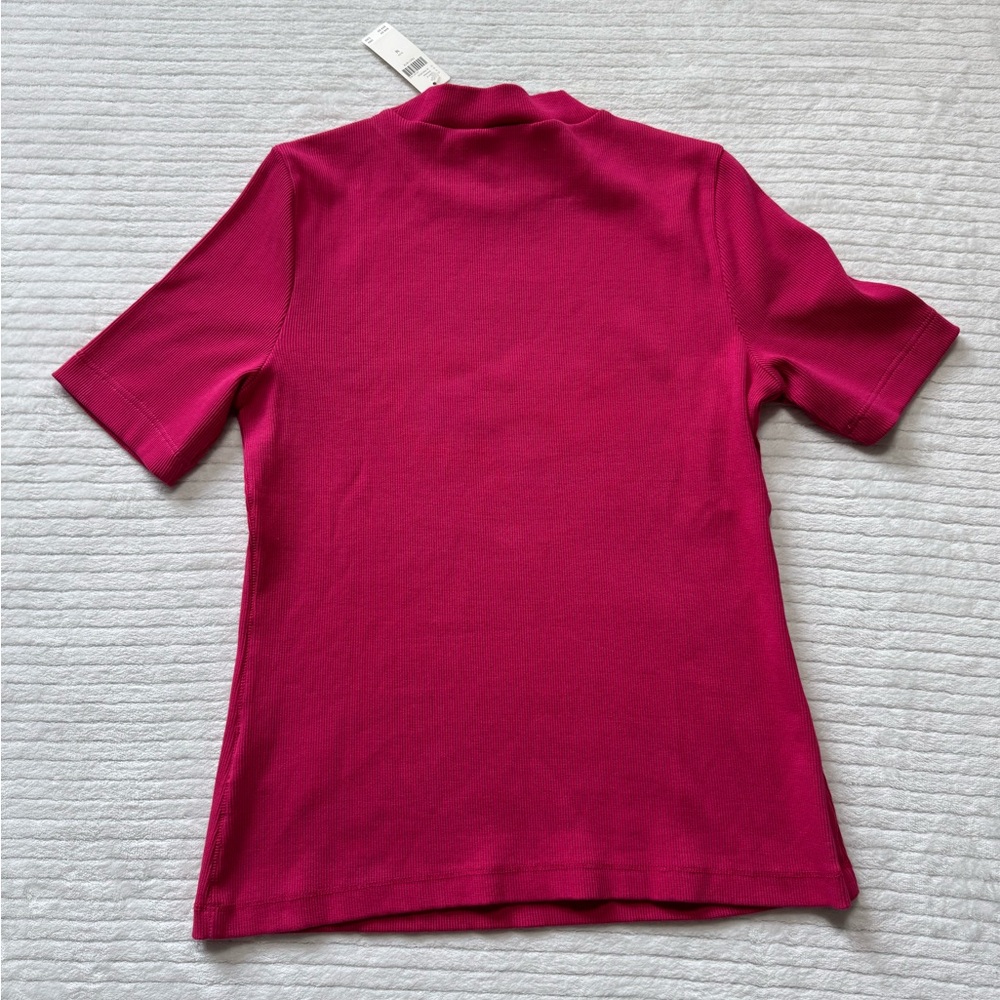 Anthropologie Fuchsia Short Sleeve Tee - Picture 8 of 8
